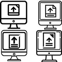 file upload icons for websites and apps. Perfect for UI UX design, these graphics enhance user experience with clean and modern visuals. vector