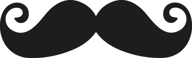 Classic Mexican Curled Mustache for Cinco de Mayo Festivities vector