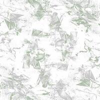 A green and white marble pattern with a few triangles vector