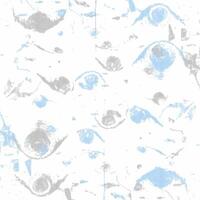 A blue and white pattern with a few circles vector