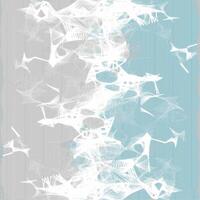 A blue and white abstract pattern with many birds vector