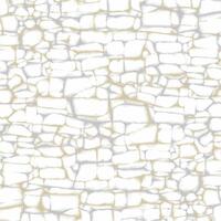 A stone wall with a white and gold pattern vector