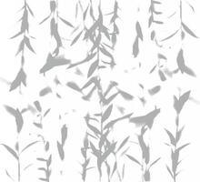 A white and gray abstract pattern with leaves vector