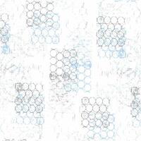 A blue and white pattern with a grid of squares vector