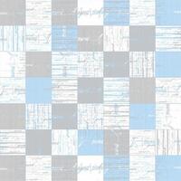 A blue and white checkered pattern with words vector