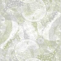 Abstract background with green and white paisley pattern vector
