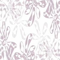 A pattern with flowers in purple and white vector
