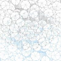 A large number of white and blue circles vector