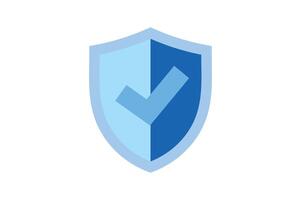 Digital Security Shield , shield check mark sign, safety verification icon, safety and security , protective shield vector