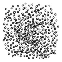 Scattered Black Pebbles Abstract Design Element vector