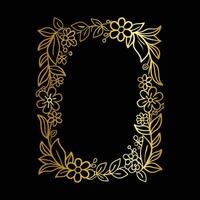 Timeless Floral Frame vector