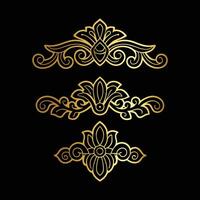 Graceful Petal Frame vector