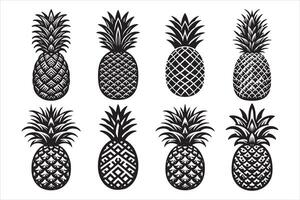 Pineapple Dreams and Sunny Days vector