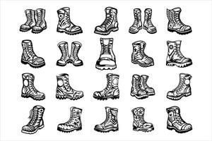 War Boot Army vector