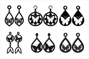 Graceful Butterfly Adornments vector