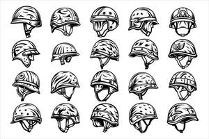 Army Helmet for Military Enthusiasts vector