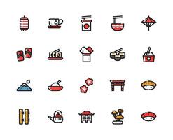 Japan Colored Icon for User Interface or Background Requirements. vector