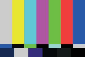 The TV has no signal, Background colorful of TV has no signal vector