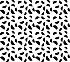 Seamless geometric pattern in the form of semicircles in black on a white background vector