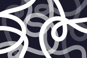 Abstract overlap curvy lines background. vector