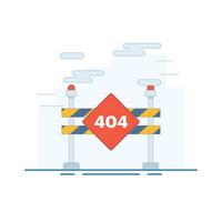 404 Page Not Found Concept for Landing Page. website page interface. page template under construction. maintenance error. Flat cartoon design illustration in the background. vector