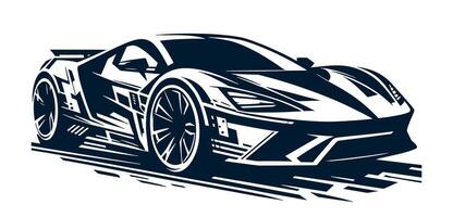 Racing car on a white background vector