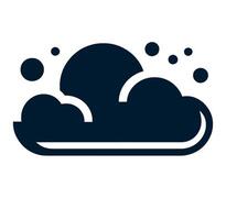 Cloud icon isolated on a white. vector
