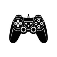 Gamepad Illustration An illustrated gamepad, perfect for design projects, games, and technological themes, featuring detailed joystick and button designs and clean lines against a plain background. vector