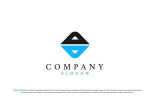 letter double d or dd abstract business modern minimalist logo vector