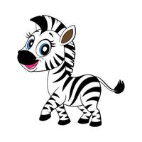 Cartoon zebra design vector