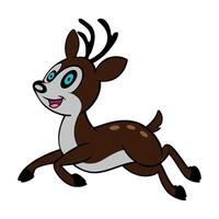 Cute baby deer cartoon design vector