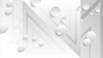 White grey tech minimal abstract elements video