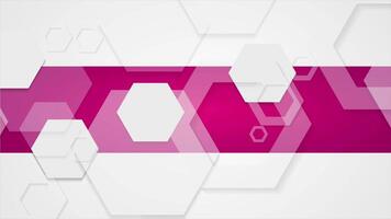 Abstract minimal tech geometric elements video