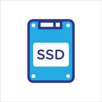 High-Speed SSD Memory Card vector
