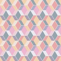 pastel color box geometric pattern vector