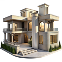Suburban Property Classic House Building Design png