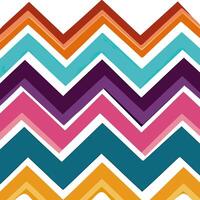 Vibrant Zigzag Pattern with Eclectic Color Palette vector
