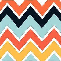 Dynamic Zigzag Pattern with Vibrant Color Scheme vector