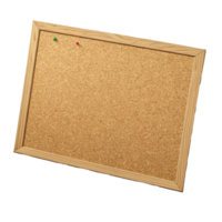 Empty space on cork board isolated on transparent background png