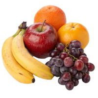 Mix fruits isolated on transparent background png