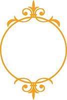 Ornamental Floral Frame Design. vector