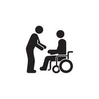 compassionate assistance for people with disabilities vector