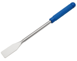 Metal screwdriver with blue handle on a transparent background png