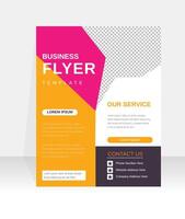 Business Flyer Template Whit Modern Design And Colorful Layout vector