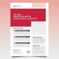 A4 Size Business Flyer Template Design vector