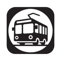 Creative Trolleybus Silhouette for Graphics vector