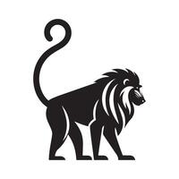 Mandrill Silhouette for Illustration Projects vector