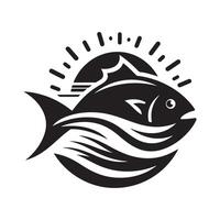 Sunfish Silhouette for Creative Graphics vector
