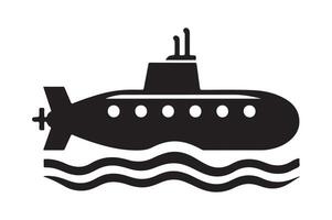 Unique Submarine Silhouette for Stock Graphics vector