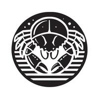High Quality Horseshoe Crab Silhouette for Web Elements vector